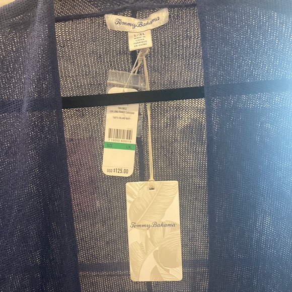 NWT! Tommy Bahama Lea Long fringe cardigan - Picture 2 of 5